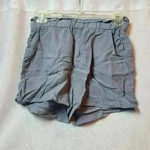 Thread and Supply Extra Small Blue Grey High Rise Elastic Shorts - Picture 1 of 3